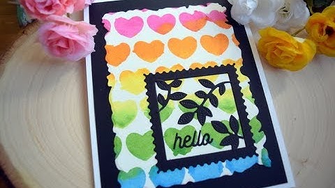 Distress Stains for Stenciled Backgrounds featuring Create a Smile Stamps