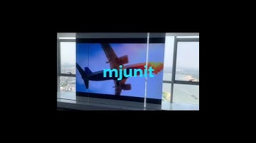 mjunit exhibition hall led screen slide rail multimedia embedded screen mobile motor controlled