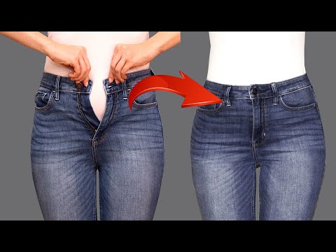A sewing trick on how to increase jeans in the waist without stretching the sides!