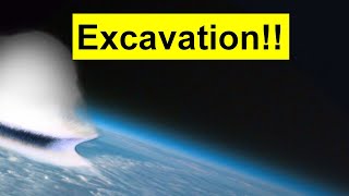 Excavation stage of an extraterrestrial impact