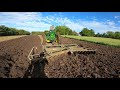 John Deere 720 and 620 plowing and discing GoPro 4K