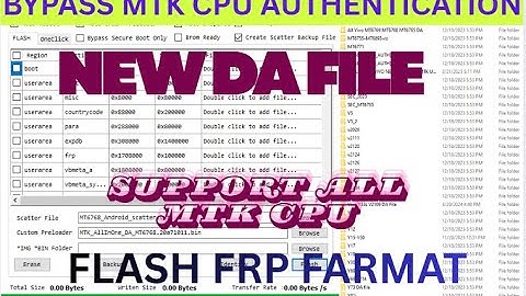 MTK auth bypass tool l Android V14 V15 V16  disable DA file or auth  Mediatek Format Flash All Chips