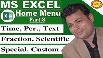 Number Format in Excel Fraction Scientific 1 ll Excel Tutorial Part 8