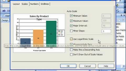 Crystal Reports Tutorial Setting Chart Axes Options-11 Business Objects Training Lesson 12.11
