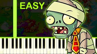 Video thumbnail of "Plants Vs. Zombies 2: Modern Day: Mid-Wave B - EASY Piano Tutorial"