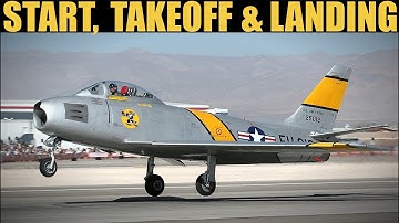F-86F Sabre: Cold Start, Takeoff & Landing Tutorial | DCS WORLD