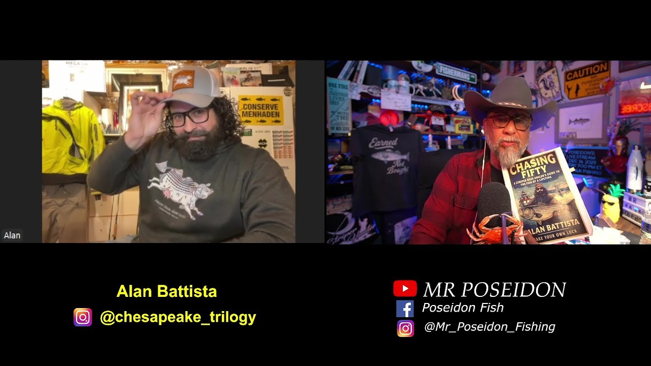 CHESAPEAKE TRILOGY's ALAN BATTISTA on Let's Talk Fishing LIVESTREAM ...