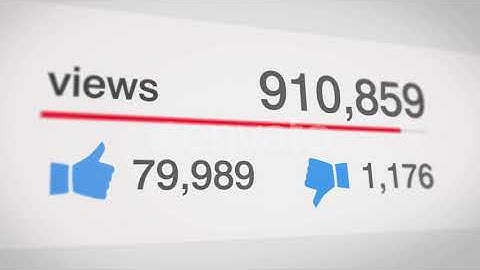 Social Media View Counter | Motion Graphics - Envato elements