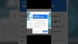Fake popup scam using Windows+R and CTRL+V. #scam #windowsscam #popup #fakepopup