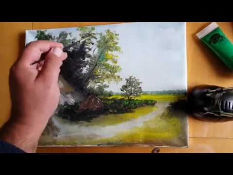 landschap schilderen met YouTube