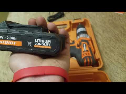 Обзор на шуруповёрт Patriot BR201Li