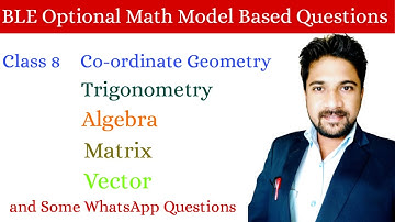 Class 8 Opt Math BLE Model Question 2080 Solution | Optional Math by Mind Your Choices