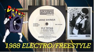 Jose Chinga – Fly Tetas (1988 Freestyle/Electro * Teta Beats * original signed 8x10 promo photo)