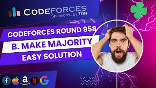 B. Make Majority | Codeforces Round 958 Solution | #codeforces  | Ajit Kushwaha | #codeforcescontest Wealth