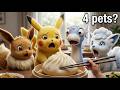 I Simulated 4 Pokémon Pets in Real Life… Until a Monster Attacked