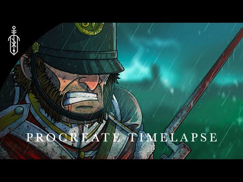 British Soldier // Procreate Timelapse // Concept Art