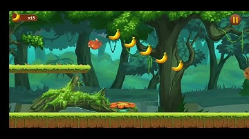 Jungle Monkey Run Level 1 Gameplay