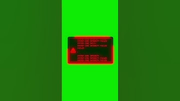 Green Warning Screens Shorts VFX 🚨 #freevfx | Quick Critical Warning Overlay