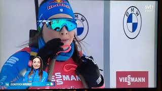 Stina Nilsson 3✨️ Sprint kontiolahti Skidskytte/Biathlon world cup 21/22