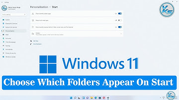 ✅ Choose Which Folders Appear On Start Windows 11