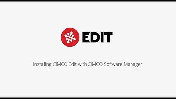 How to install CIMCO Edit with Software Manager