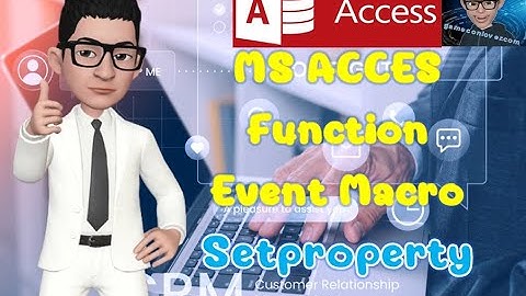 MS Access Event Macro SetProperty การเปลี่ยนค่าของวัตถุในฟอร์ม #msaccess  #MacroVba #EventMacro