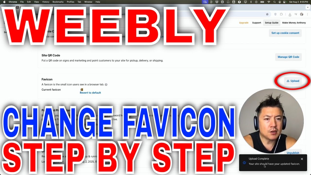 How To Change Favicon On Weebly Website 🔴 - YouTube