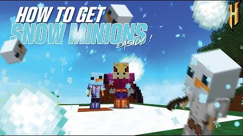 How To Get SNOW MINIONS - Hypixel Skyblock