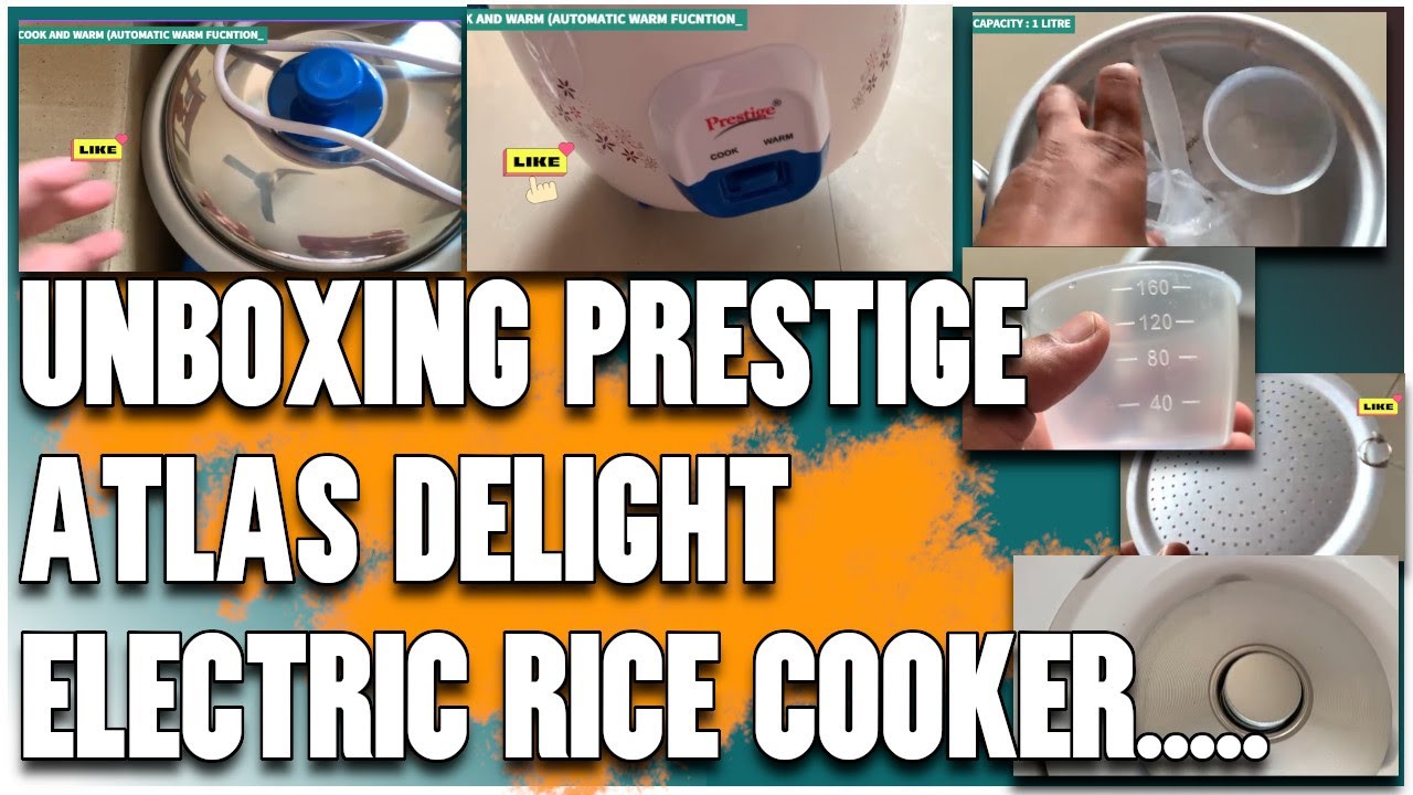 Unboxing Of Prestige Atlas Delight Electric Rice Cooker 1 L, Blue - YouTube