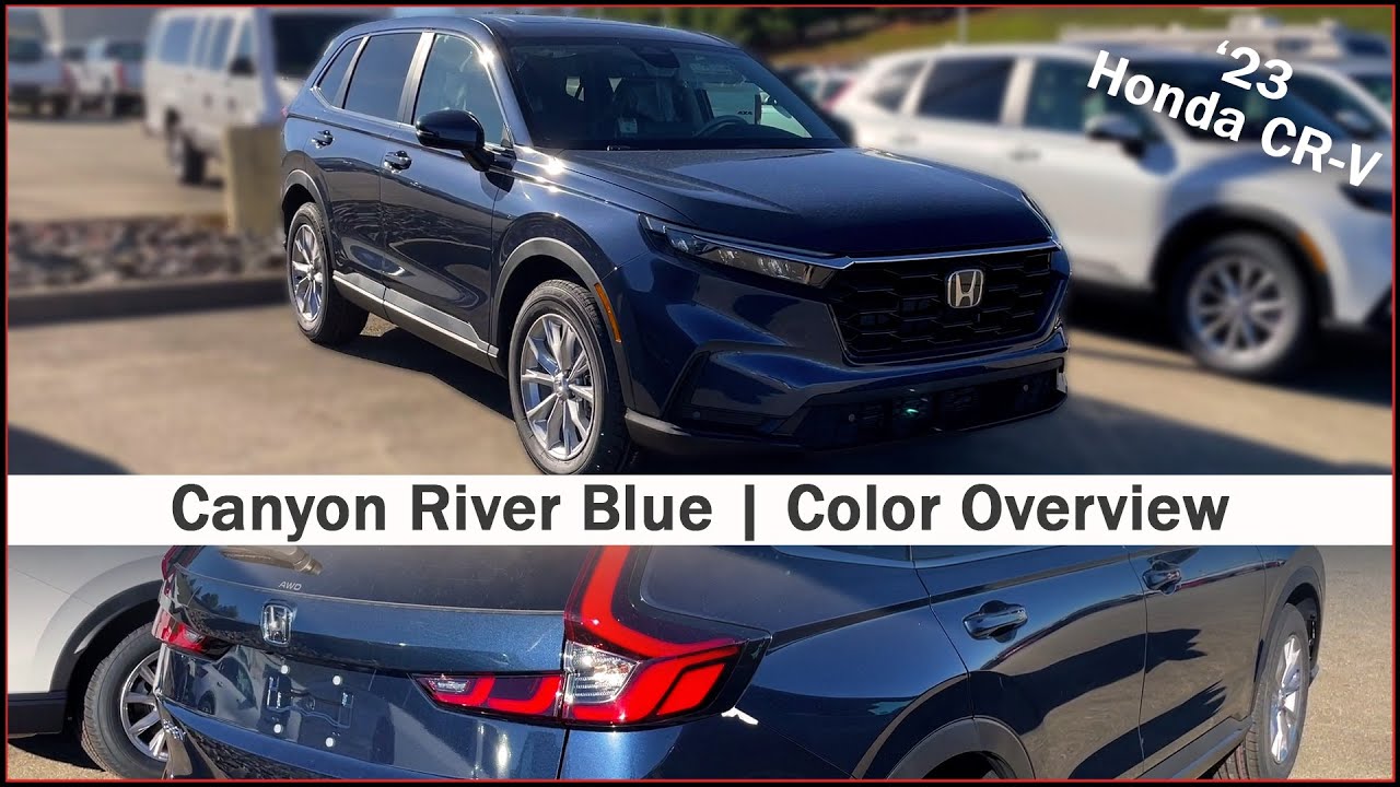 2023 Honda CR-V Canyon River Blue | Color Overview - YouTube