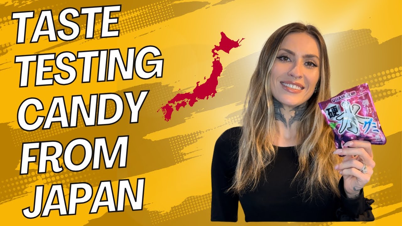 Trying Japanese candy for the first time 😲🍬 - YouTube