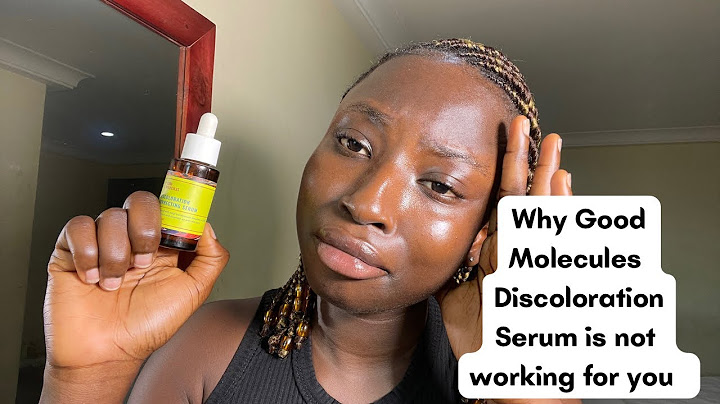 Good molecules discoloration correcting serum before and after