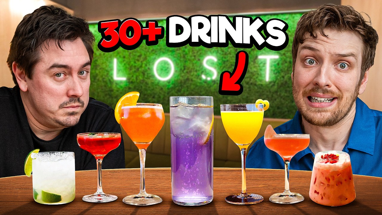 Trying EVERYTHING in the Lost Bar with Chris