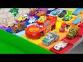 Disney Pixar ☆ A ton of Cars mini cars jump into the water!