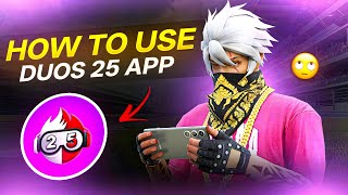How To Use ⁉️Duos25 Tournament 📲 || BEST FREE FIRE TOURNAMENT APP ✔️💯 screenshot 4