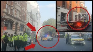 Massive Police Presence To An Incident In London Victoria
