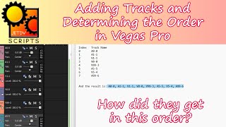 Adding Tracks And Determining The Order In Vegas Pro