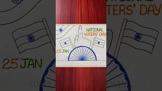 National Voters Day Drawing #shorts #youtubeshorts #nationalvotersday