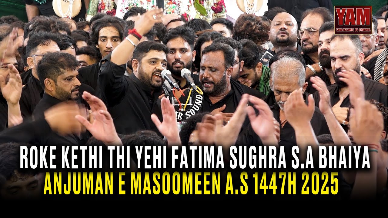 New Noha - Roke Kethi Thi Yehi Fatima Sughra s.a Bhaiya  | Anjuman e Masoomeen a.s 1447H 2025