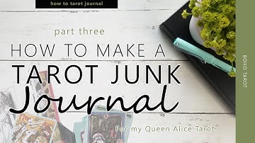 How to make a Tarot Junk Journal: Part Three (binding your pages)