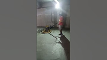 Power Trowel work and finish concrete flooring