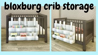BLOXBURG BABY CRIB SIDE STORAGE BUILD HACK[ROBLOX