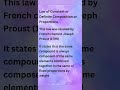 Law of Constant or Definite Composition or Proportions #class11 #class12 #physicalchemistry #yt