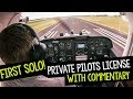 MY FIRST SOLO FLIGHT PPL STUDENT WITH COMMENTARY FROM DUXFORD UK