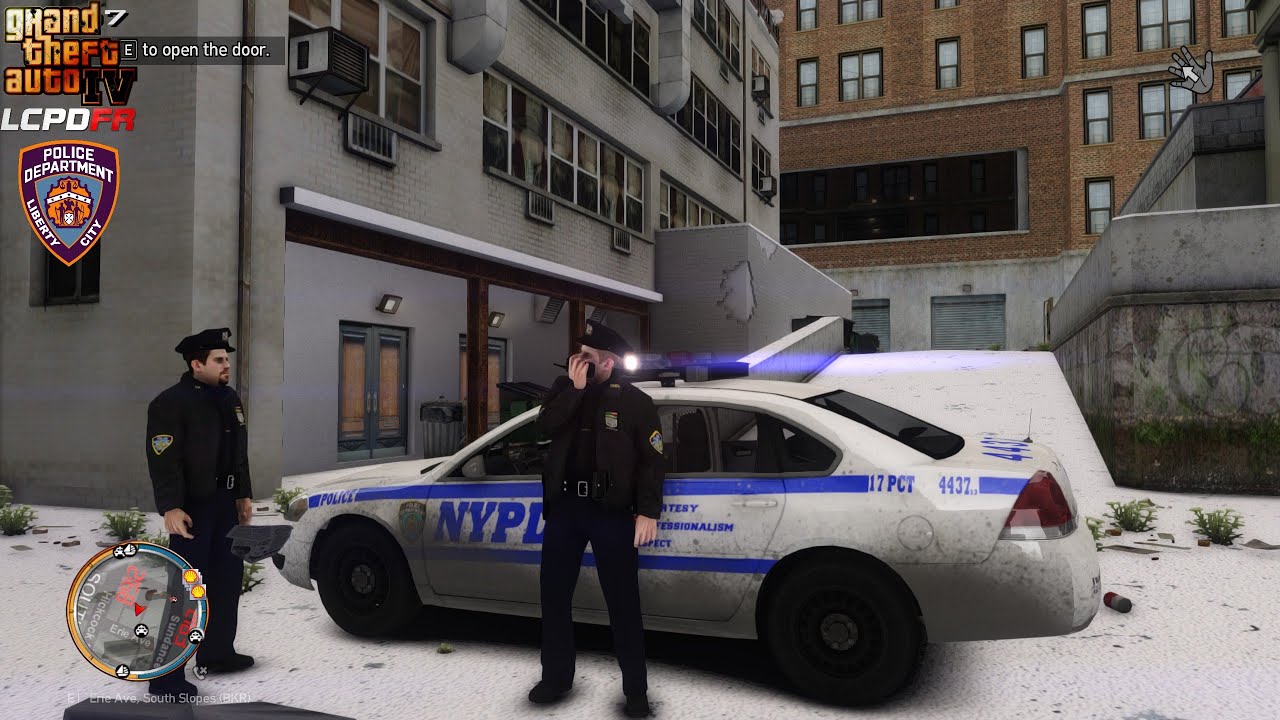 GTA IV - LCPDFR 1.1🚔 - LCPD/NYPD - Winter Patrol - Wanted Suspects on the Run - 4K