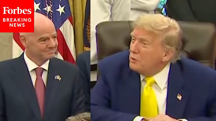 'He Doesn't Know What It Is': Trump Cracks Joke To FIFA President Infantino About Travel Ban