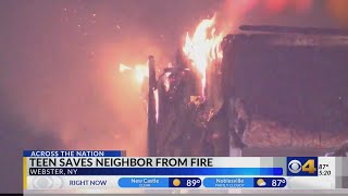 Teen saves neighbor from fire News