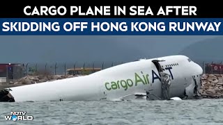 Cargo Plane In Sea After Skidding Off Hong Kong Runway, Killing 2