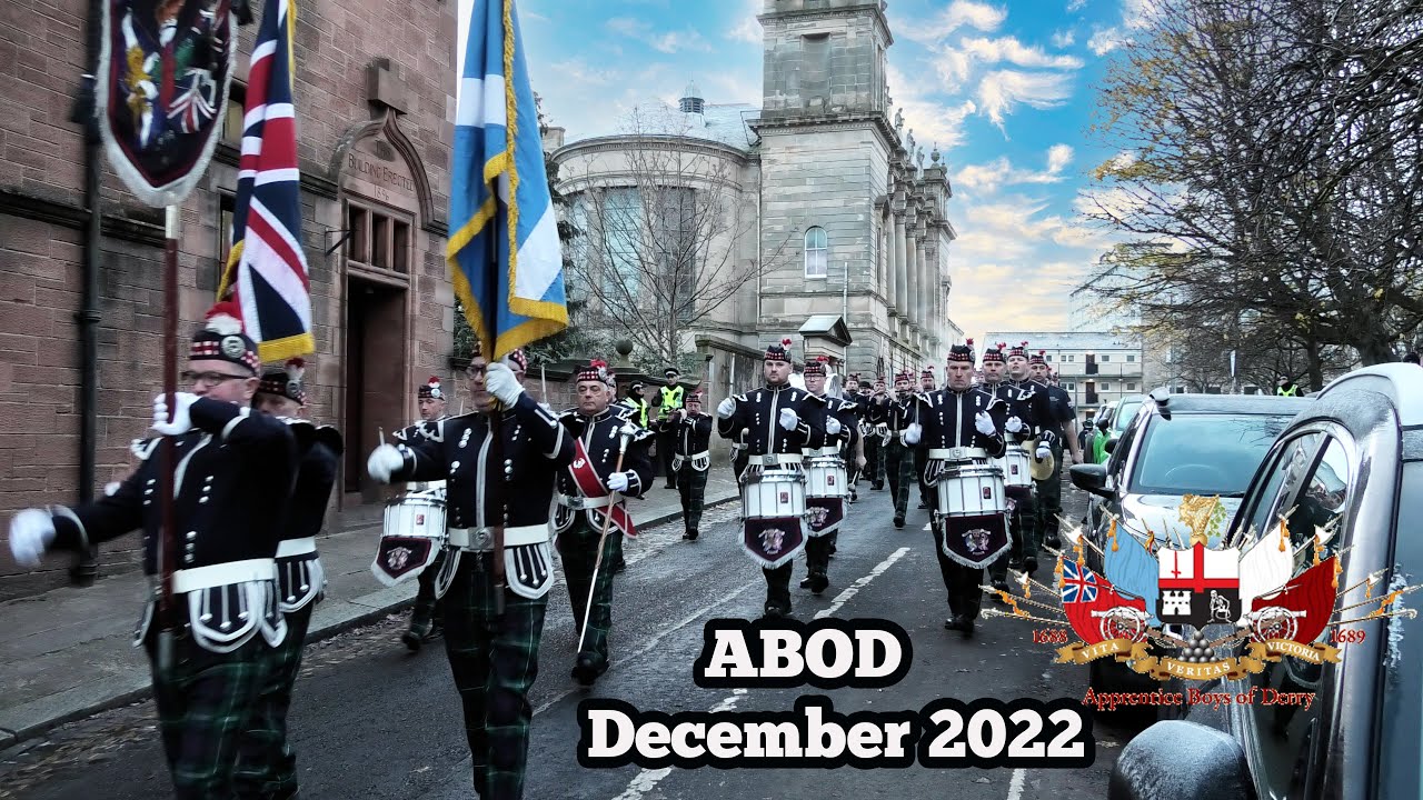 Apprentice Boys of Derry Feeder Parade December 2022 Glasgow