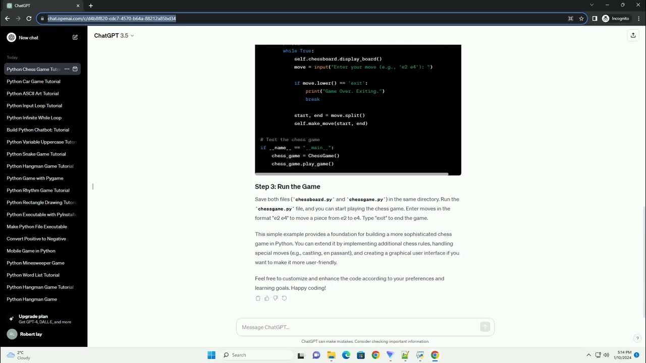 how to make chess game in python - YouTube